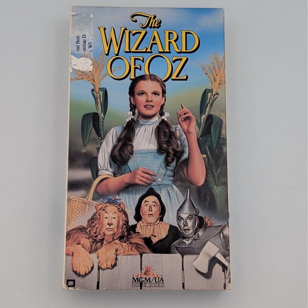 The Wizard of Oz VHS Judy Garland MGM UA Turner VTG Movie Classic Musical Tested